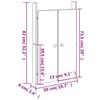 vidaXL Πόρτες Κουζίνας Εξ. Χώρου 2 τεμ. 50x9x82 εκ. Μασίφ Ψευδοτσούγκα