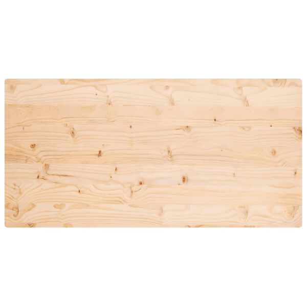 vidaXL Επιφάνεια Τραπεζιού Ορθογ. 110x55x2,5 εκ. από Μασίφ Ξύλο Πεύκου