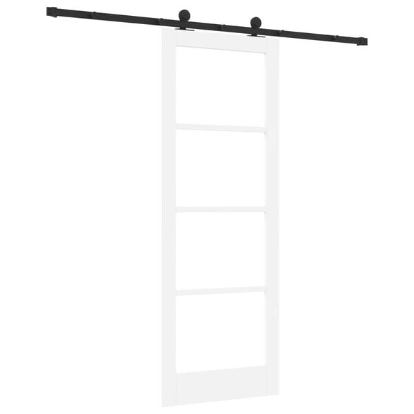 vidaXL Συρόμενη Πόρτα με Σετ Hardware "ORKDAL" Λευκή 78x211 εκ.