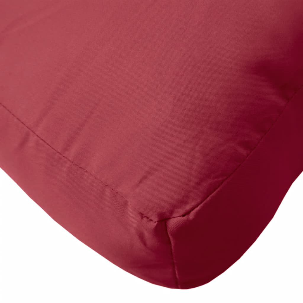 vidaXL Μαξιλάρι Παλέτας Μπορντό 60x60x12 εκ. Υφασμάτινο