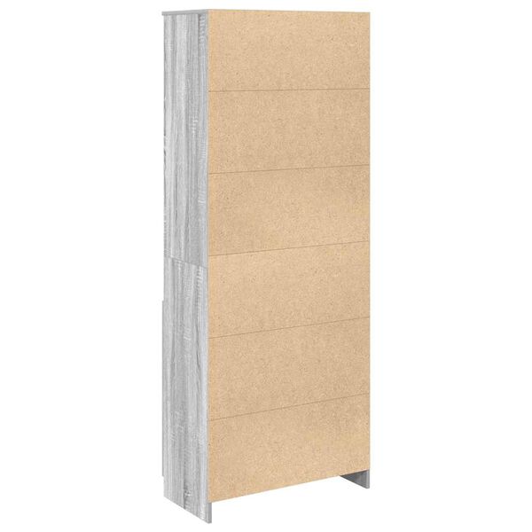 vidaXL Ντουλάπι Γκρι Sonoma 70x35x180 εκ. από Επεξεργασμένο Ξύλο