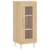 vidaXL Μπουφές Sonoma δρυς 34,5 x 34 x 180 εκ. από Επεξεργασμένο Ξύλο