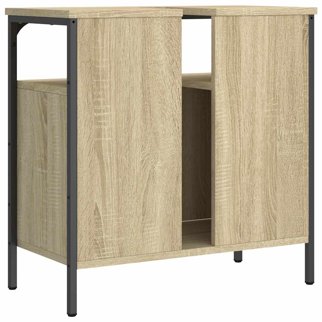 vidaXL Ντουλάπι Νιπτήρα Μπάνιου Sonoma Δρυς 60x30x60 εκ. Επεξ. Ξύλο