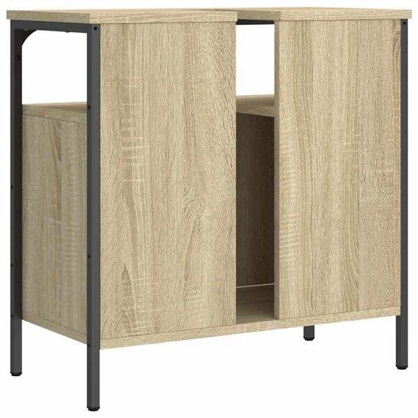 vidaXL Ντουλάπι Νιπτήρα Μπάνιου Sonoma Δρυς 60x30x60 εκ. Επεξ. Ξύλο