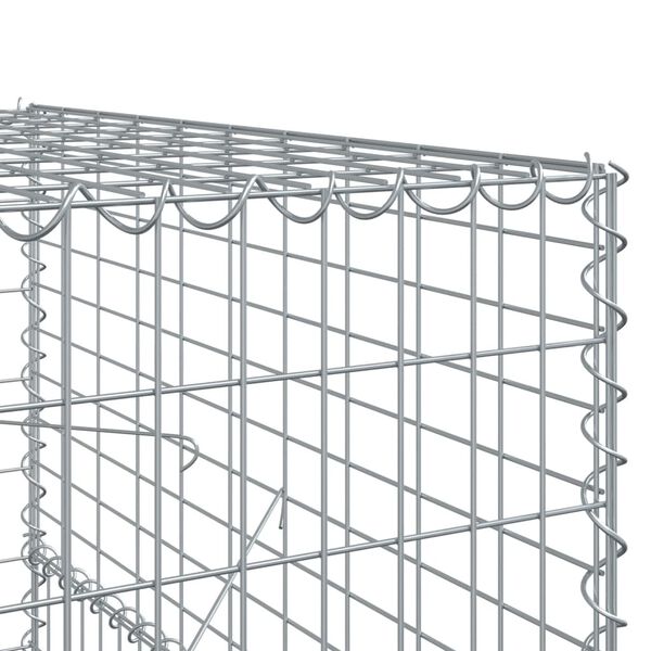 vidaXL Συρματοκιβώτιο με Κάλυμμα 600x100x150 εκ. Γαλβανισμένο Χάλυβα