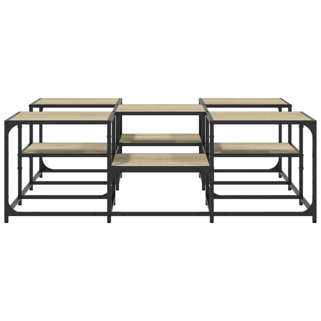 vidaXL Τραπεζάκι Σαλονιού Sonoma Δρυς 121x121x40 εκ Επεξεργασμένο Ξύλο