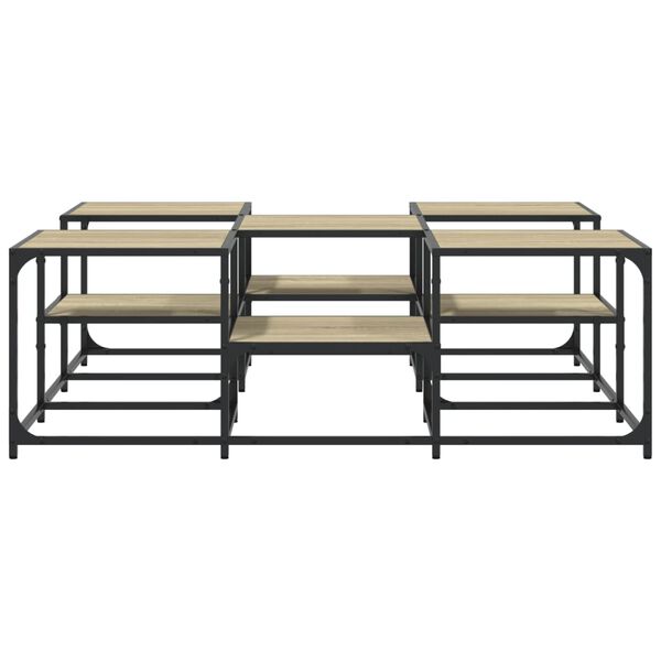 vidaXL Τραπεζάκι Σαλονιού Sonoma Δρυς 121x121x40 εκ Επεξεργασμένο Ξύλο