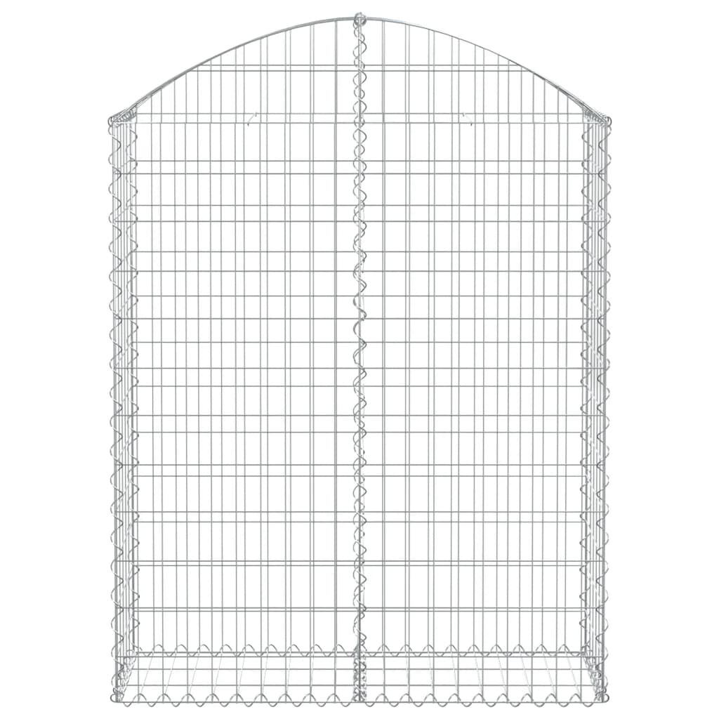 vidaXL Συρματοκιβώτιο Τοξωτό 100x30x120/140εκ. από Γαλβανισμένο Χάλυβα