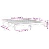 vidaXL Καναπές Κρεβάτι Συρόμενος 2x(100x200) εκ. από Μασίφ Ξύλο Πεύκου