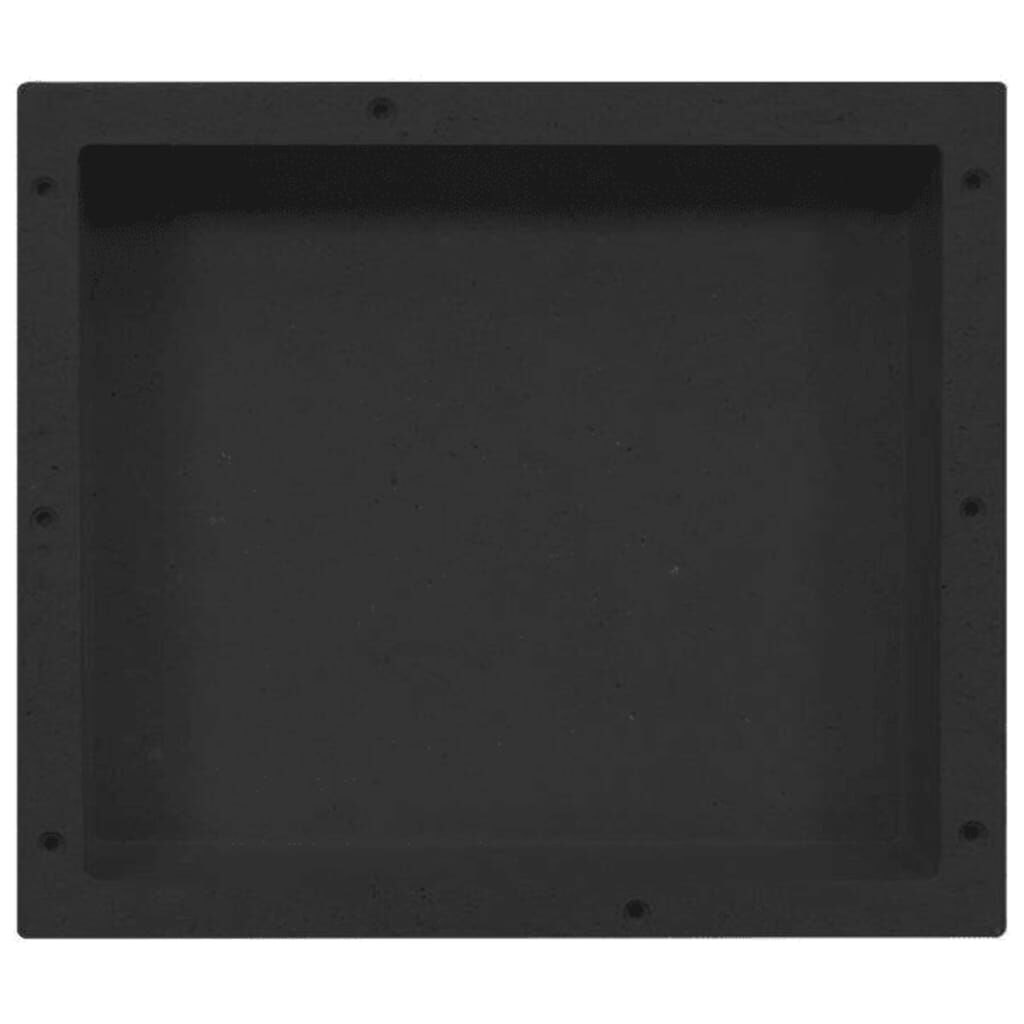 vidaXL Ράφι Ντουζιέρας Μαύρο Ματ 41 x 36 x 10 εκ.