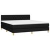 vidaXL &Kappa;&rho;&epsilon;&beta;ά&tau;&iota; Boxspring &mu;&epsilon; &Sigma;&tau;&rho;ώ&mu;&alpha; &Mu;&alpha;ύ&rho;&omicron; 180x200 &epsilon;&kappa;. &Upsilon;&phi;&alpha;&sigma;&mu;ά&tau;&iota;&nu;&omicron;