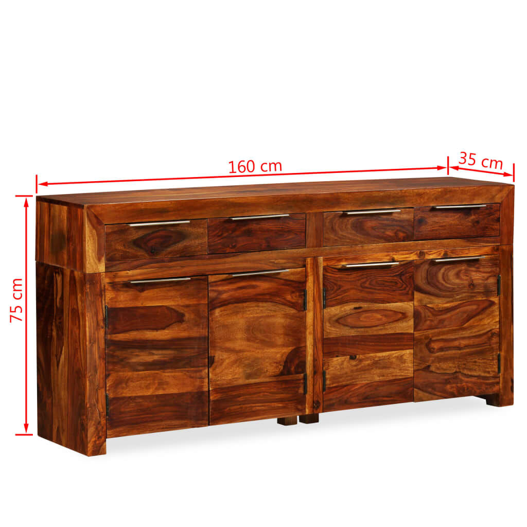 vidaXL Μπουφές 160 x 35 x 75 εκ. από Μασίφ Ξύλο Ακακίας