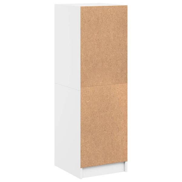 vidaXL Ντουλάπι Λευκό 35 x 37 x 109 εκ. με Γυάλινες Πόρτες