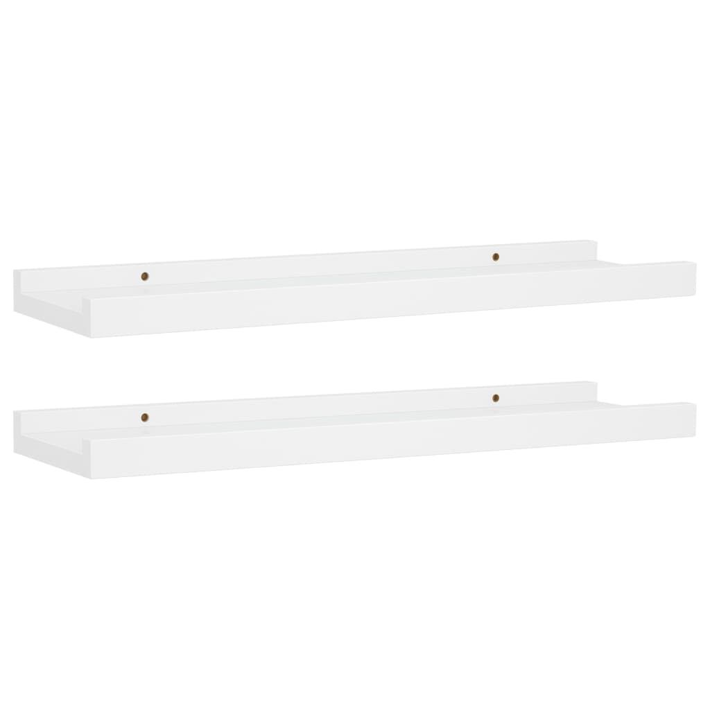 vidaXL Ράφια για Κορνίζες 2 τεμ. Λευκά 40 x 9 x 3 εκ. από MDF