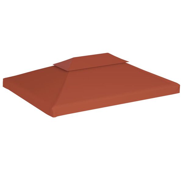 vidaXL Κάλυμμα για Κιόσκι 2 Επιπέδων Τερακότα 4 x 3 μ. 310 γρ./μ²