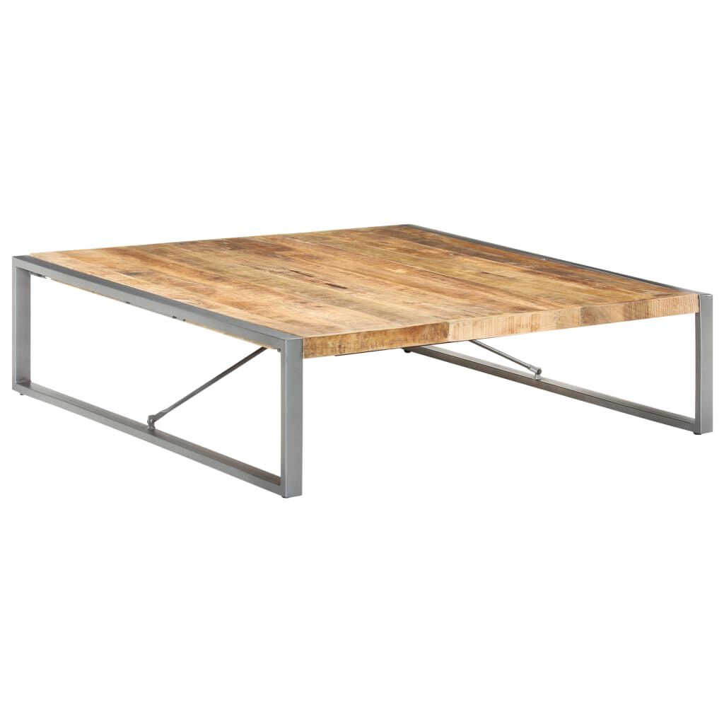 vidaXL Τραπεζάκι Σαλονιού 140 x 140 x 40 εκ. Ακατέργαστο Ξύλο Μάνγκο