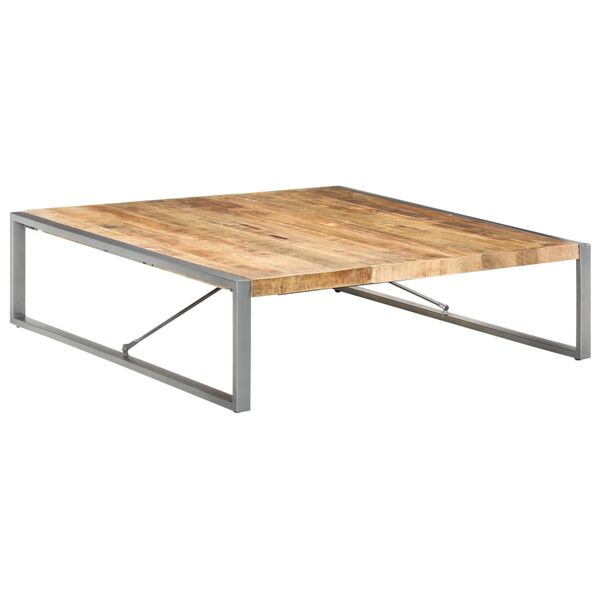 vidaXL Τραπεζάκι Σαλονιού 140 x 140 x 40 εκ. Ακατέργαστο Ξύλο Μάνγκο