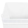 vidaXL Καλάθι Άπλυτων με 1 Τμήμα Λευκό 83 Λίτρα από Μπαμπού