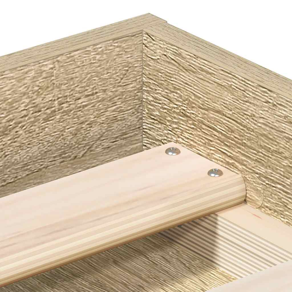vidaXL Πλαίσιο Κρεβατιού Sonoma Δρυς 200x200 εκ.