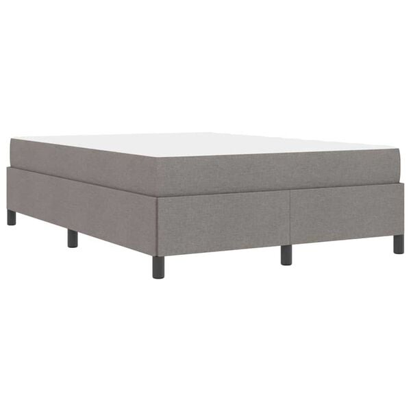 vidaXL Κρεβάτι με ελατήρια Ταμπά και Μαύρο 160 x 200 cm
