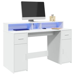 vidaXL &Gamma;&rho;&alpha;&phi;&epsilon;ί&omicron; &mu;&epsilon; LED &Lambda;&epsilon;&upsilon;&kappa;ό 140x55x91 &epsilon;&kappa;. &alpha;&pi;ό &Epsilon;&pi;&epsilon;&xi;&epsilon;&rho;&gamma;&alpha;&sigma;&mu;έ&nu;&omicron; &Xi;ύ&lambda;&omicron;