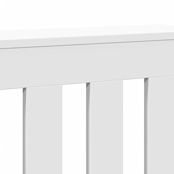 vidaXL Κάλυμμα Καλοριφέρ Λευκό 175x20x82 εκ. από Επεξεργασμένο Ξύλο
