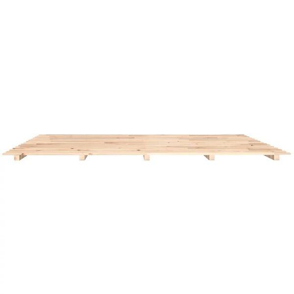 vidaXL Πλαίσιο Κρεβατιού 180 x 200 εκ. από Μασίφ Ξύλο Πεύκου