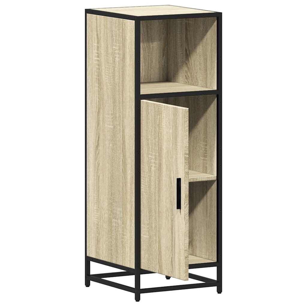 vidaXL Ντουλάπι μπάνιου Sonoma Oak 35x37,5x100 cm Κατασκευασμένο ξύλο