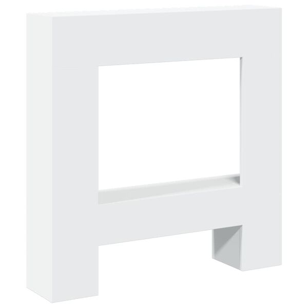 vidaXL Πλαίσιο Τζακιού Λευκό 81x18x82 εκ. από Επεξ. Ξύλο