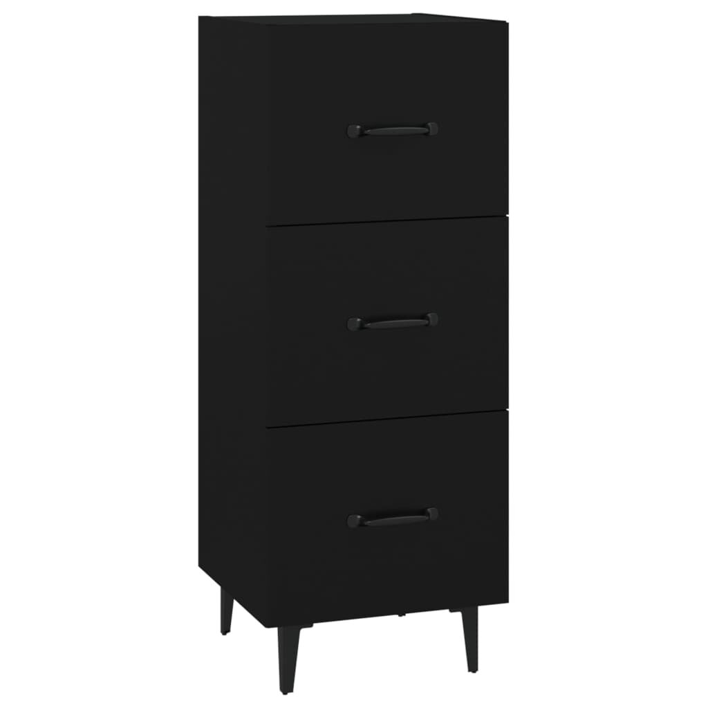 vidaXL Ντουλάπι Μαύρο 34,5 x 34 x 90 εκ. από Επεξεργασμένο Ξύλο