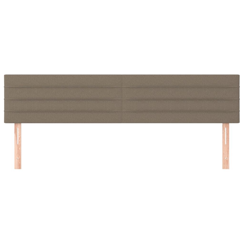 vidaXL Κεφαλάρια Κρεβατιού 2 τεμ. Taupe 90x5x78/88 εκ. Υφασμάτινο