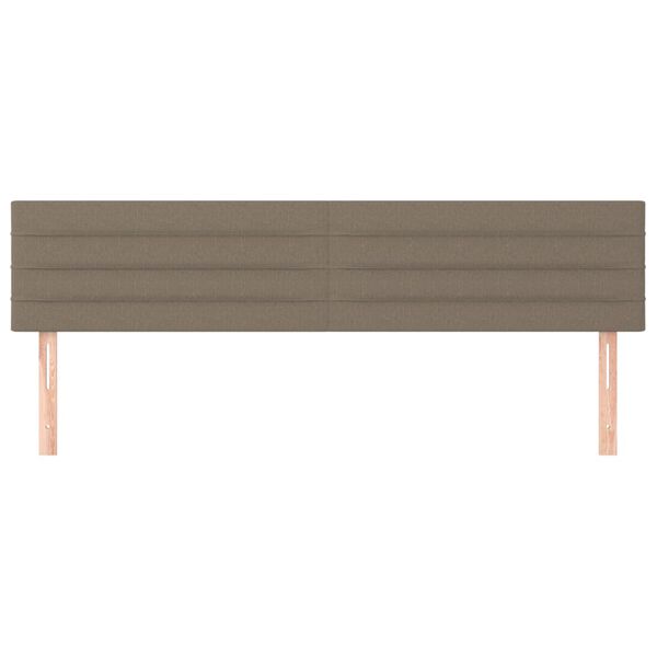 vidaXL Κεφαλάρια Κρεβατιού 2 τεμ. Taupe 90x5x78/88 εκ. Υφασμάτινο