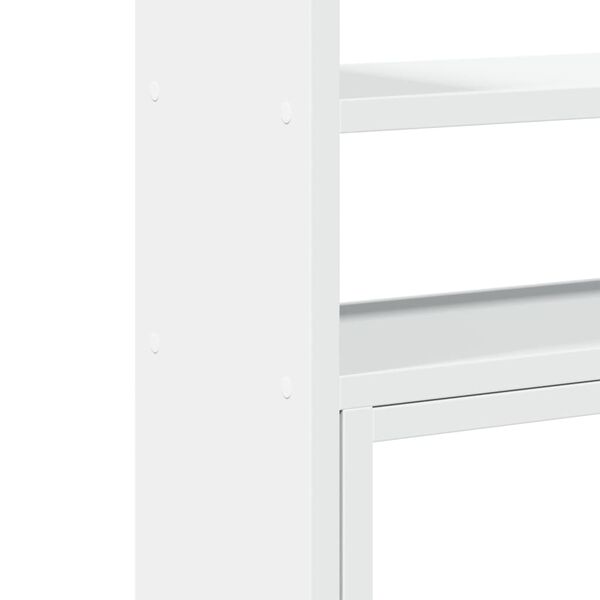 vidaXL Έπιπλο Οργάνωσης Γραφείου Ρυθμιζ. Λευκό 40x17x41 εκ. Επεξ. Ξύλο