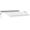 vidaXL Τέντα Πτυσσόμενη Αυτόματη με LED Ανθρακί / Λευκή 400x350 εκ.