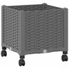 vidaXL &Kappa;ή&pi;&omicron;&sigmaf; &Gamma;&lambda;&alpha;&sigma;&tau;&rho;ά&kappa;&iota; &mu;&epsilon; &Rho;&omicron;&delta;ά&kappa;&iota;&alpha; &Alpha;&nu;&omicron;&iota;&chi;&tau;ό &gamma;&kappa;&rho;&iota; 40 x 40 x 44 cm PP
