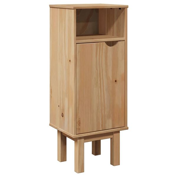 vidaXL Ντουλάπι Μπάνιου OTTA 35x30x90 εκ. Μασίφ Ξύλο Πεύκου