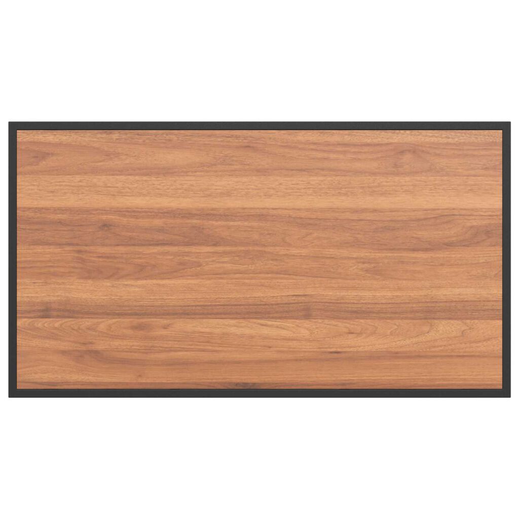 vidaXL Τραπέζι Κήπου Καφέ 100 x 55 x 70 εκ. Χάλυβας και DPC