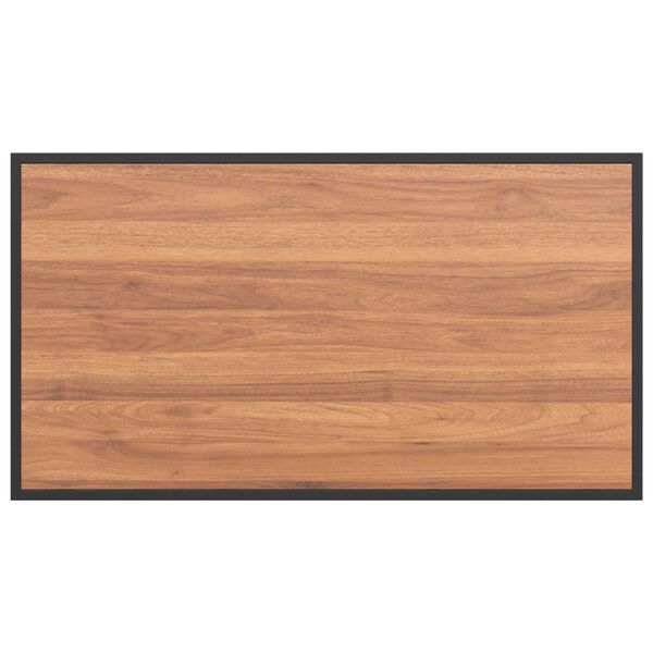 vidaXL Τραπέζι Κήπου Καφέ 100 x 55 x 70 εκ. Χάλυβας και DPC