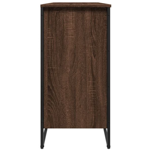 vidaXL Παπουτσοθήκη Καφέ Δρυς 80x38x78 εκ. από Επεξεργασμένο Ξύλο
