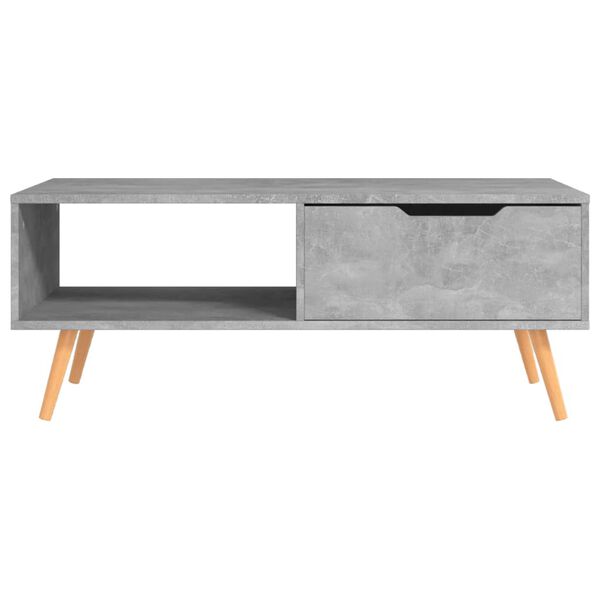 vidaXL Τραπεζάκι Σαλονιού Γκρι Σκυρ. 100 x 49,5 x 43εκ. από Επεξ. Ξύλο