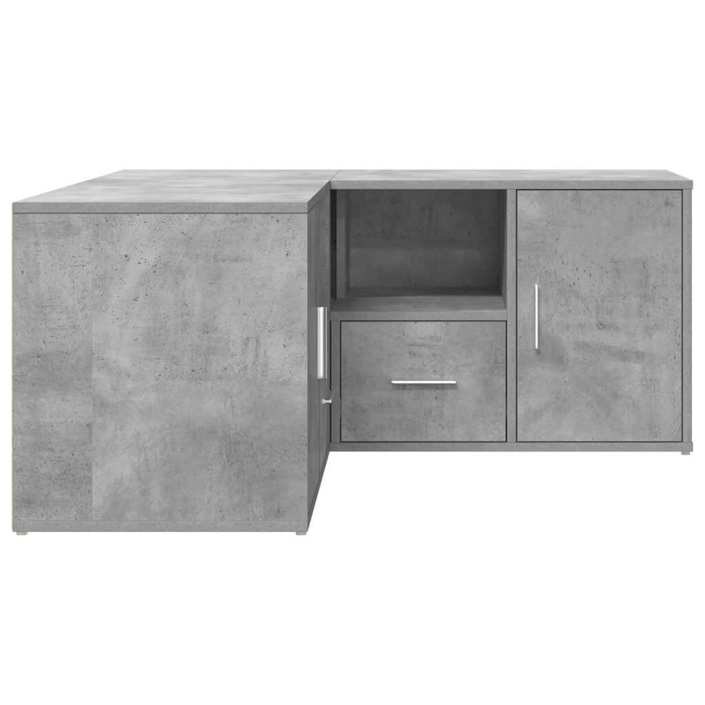 vidaXL Ντουλάπι Γωνιακό Γκρι Σκυροδέματος 160x40x45εκ. Επεξ. Ξύλο