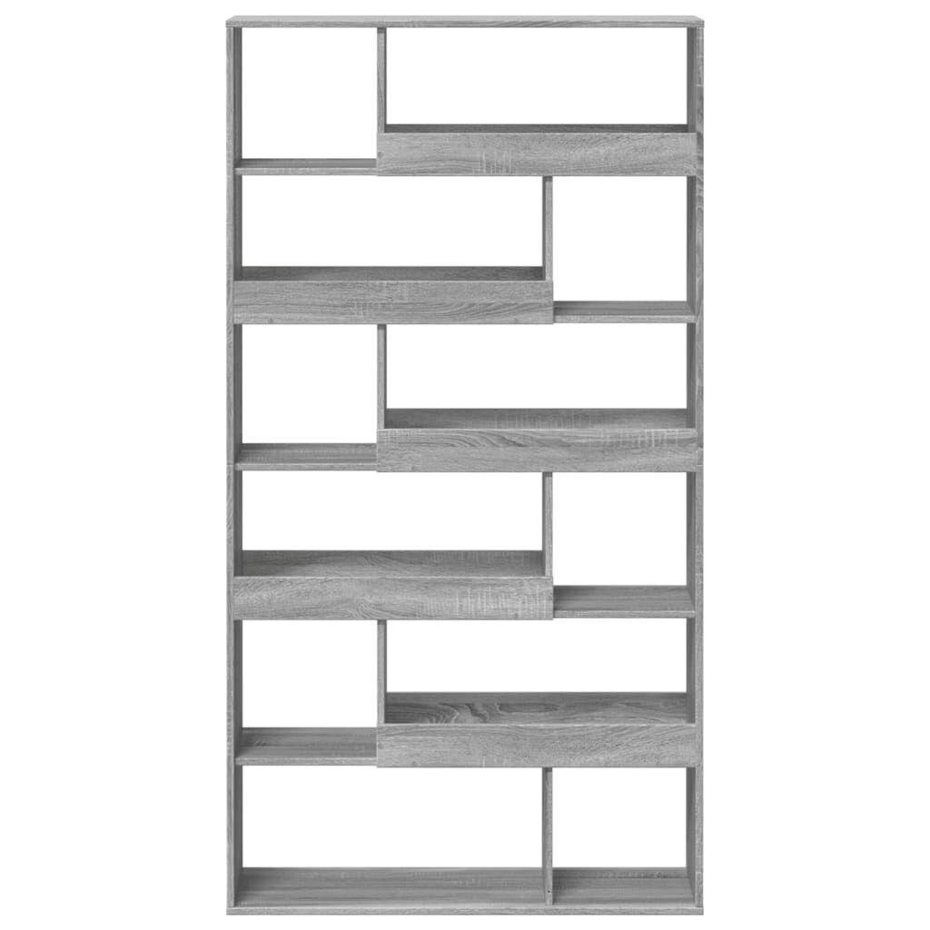 vidaXL Βιβλιοθήκη Γκρι Sonoma 100x33x187,5 εκ. από Επεξεργ. Ξύλο