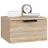vidaXL Κομοδίνα Επιτοίχιο Sonoma Δρυς 34 x 30 x 20 εκ.