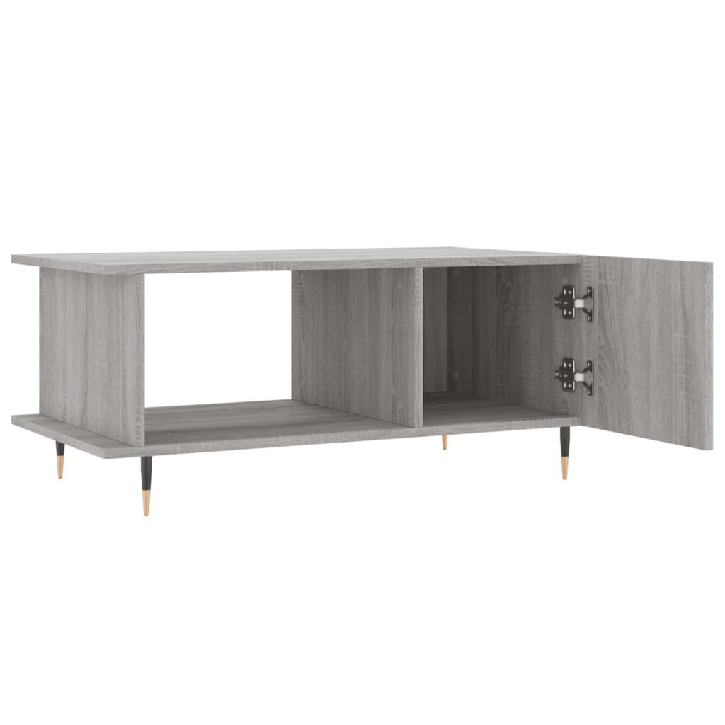 vidaXL Τραπεζάκι Σαλονιού Γκρι Sonoma 90x50x40 εκ. Επεξεργασμένο Ξύλο