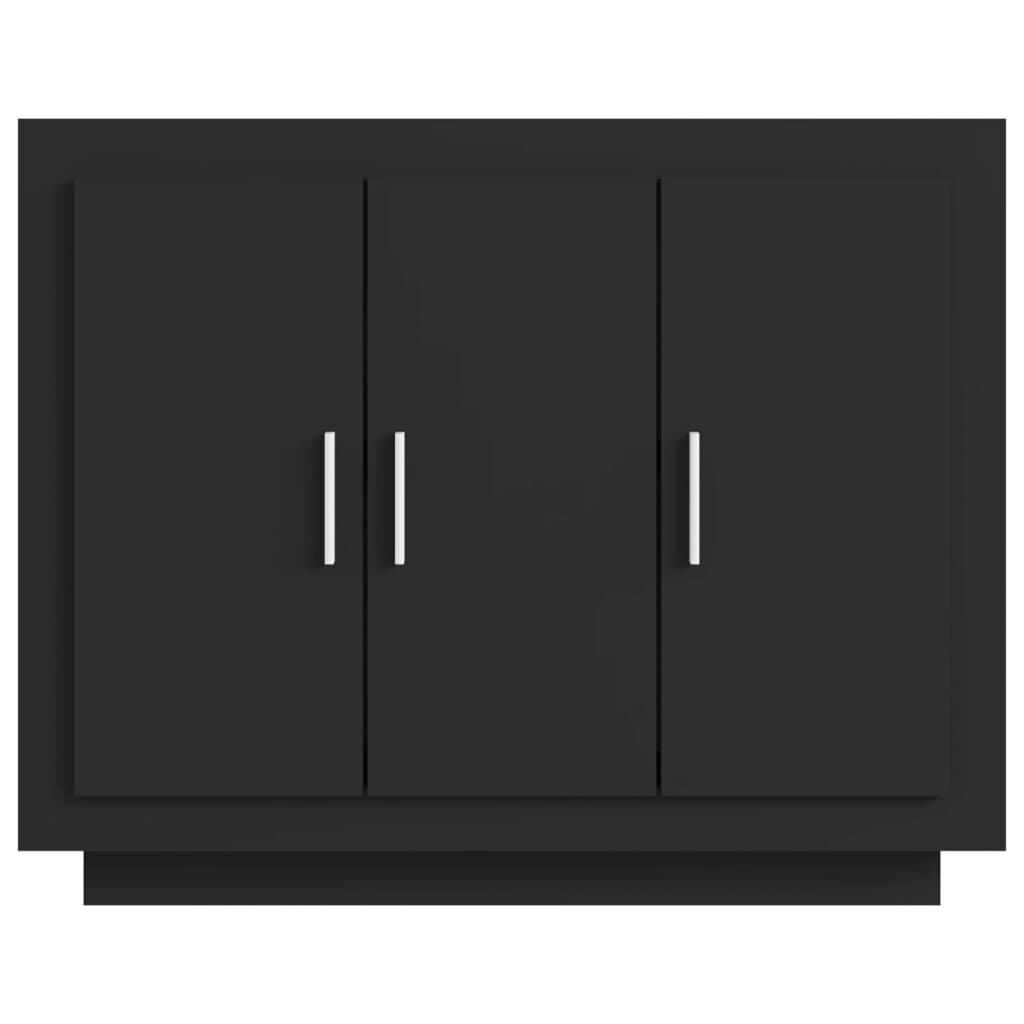 vidaXL Συρταριέρα Μαύρη 92x35x75 εκ. από Επεξεργασμένο Ξύλο
