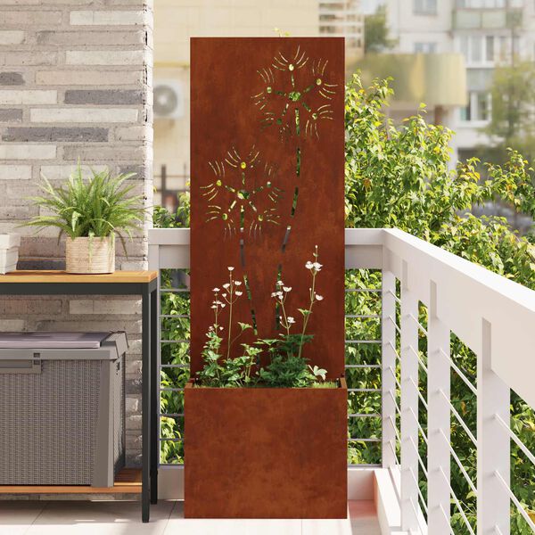 vidaXL &Omicron;&theta;ό&nu;&eta; &Iota;&delta;&iota;&omega;&tau;&iota;&kappa;ό&tau;&eta;&tau;&alpha;&sigmaf; &Kappa;ή&pi;&omicron;&upsilon; Floral &Sigma;&kappa; rusty 50 x 32 x 150 &epsilon;&kappa;