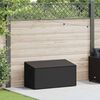 vidaXL Κήπος κουτί αποθήκευσης μαύρο 110x50x58 cm Poly Rattan