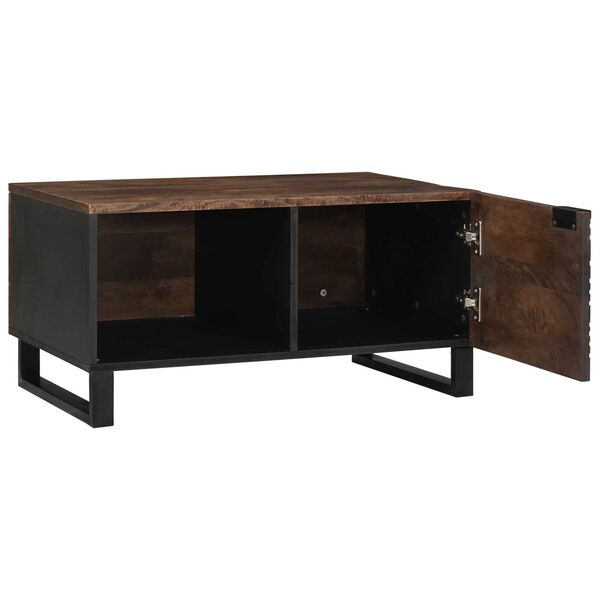 vidaXL Τραπεζάκι σαλονιού 80 x 50 x 40 cm - Μασίφ ξύλο μάνγκο & Κατασκευασμένο ξύλο