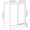 vidaXL Παπουτσοθήκη Γκρι Σκυροδέματος 57x34x76 εκ. Επεξεργασμένο Ξύλο