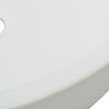 vidaXL Νιπτήρας Στρογγυλός Λευκός 42 x 12 εκ. Κεραμικός